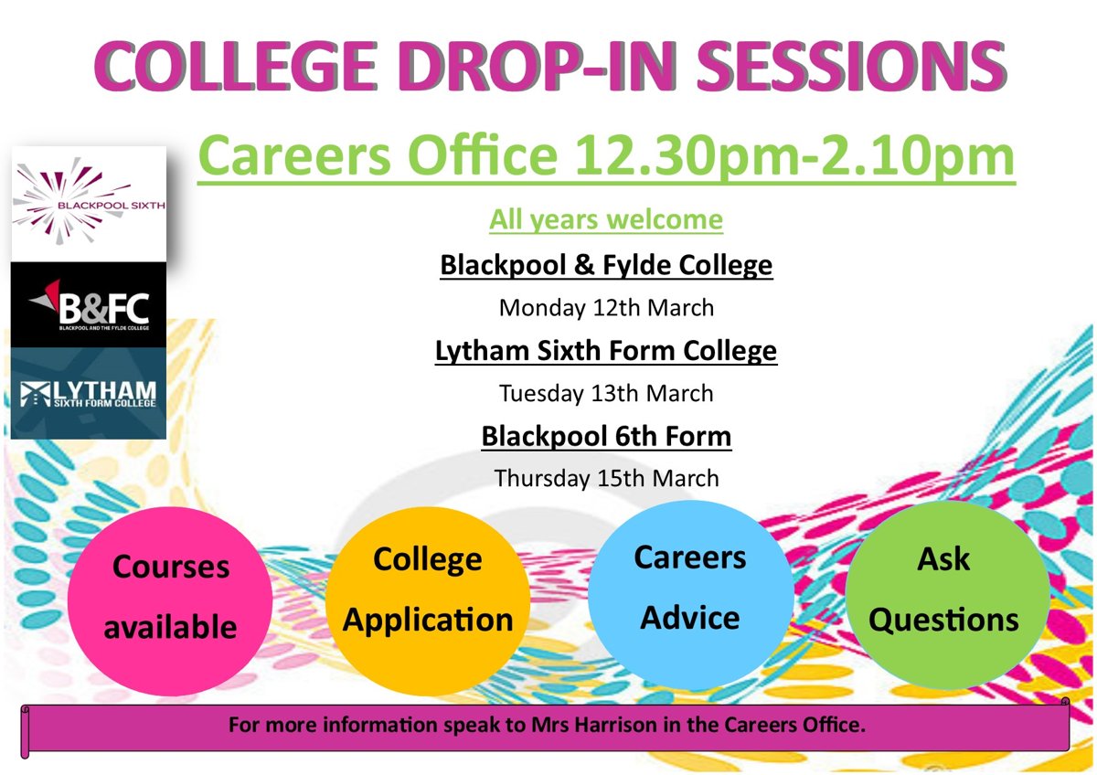 Image of College Drop in Sessions 