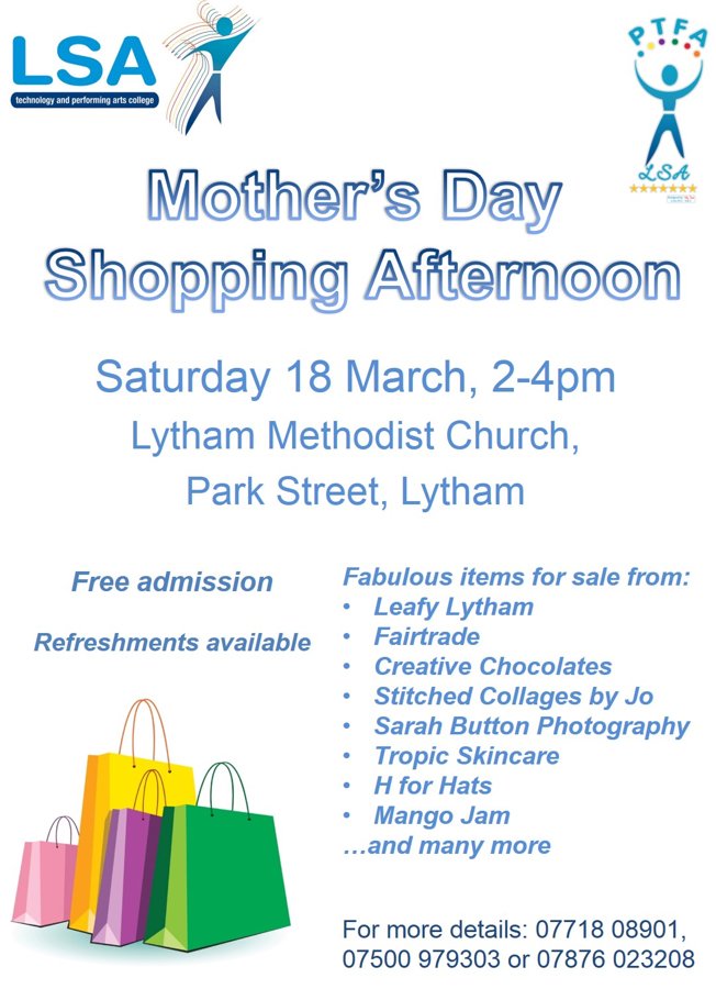 Image of Mother's Day Shopping Event