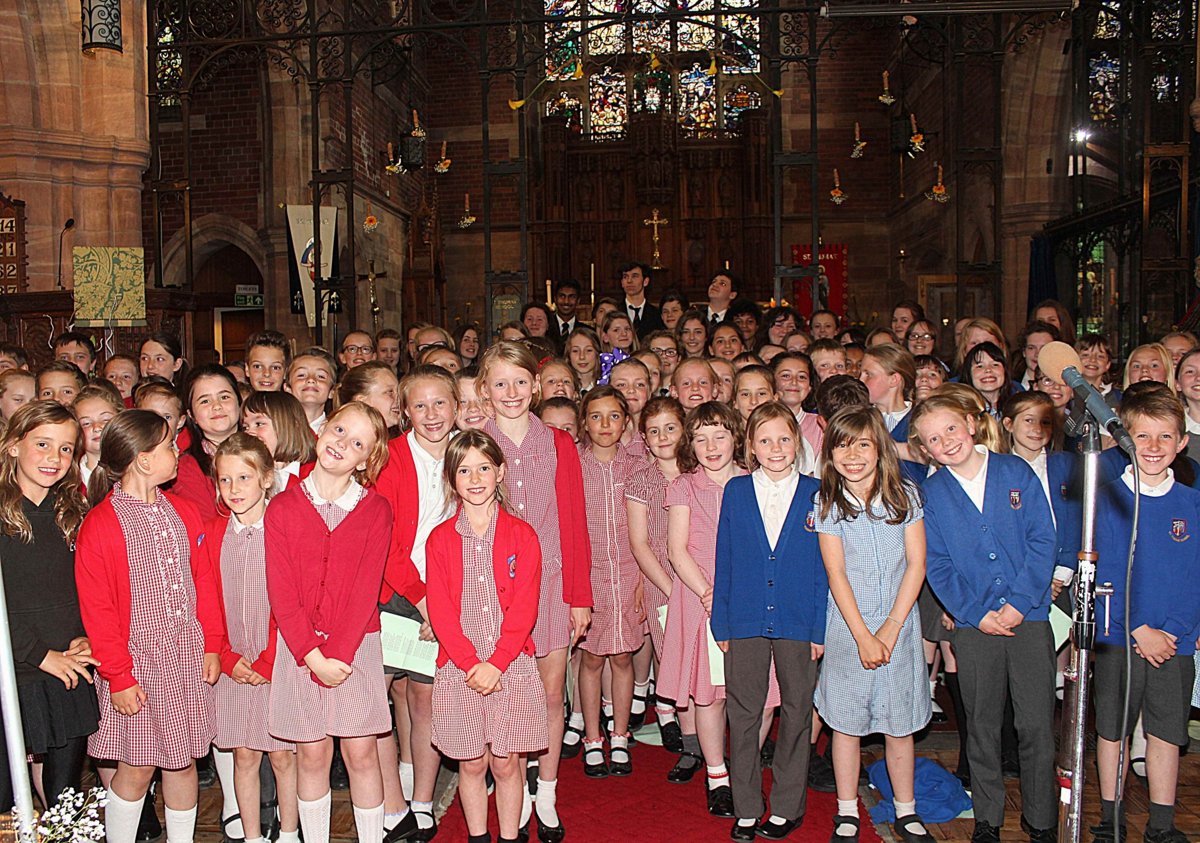 Image of Choir performs at St Thomas' Church Flower Festival