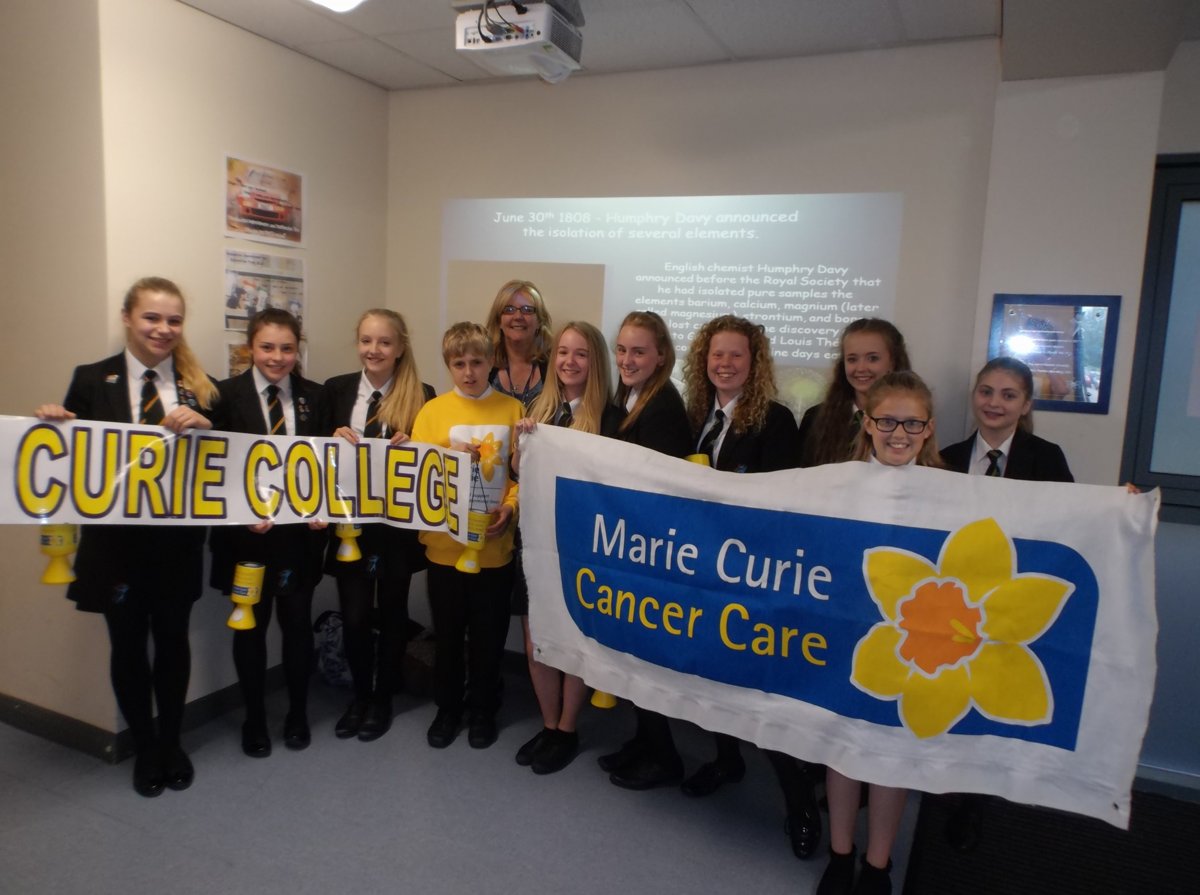 Image of Curie College raises £420 for Marie Curie Cancer Charity 