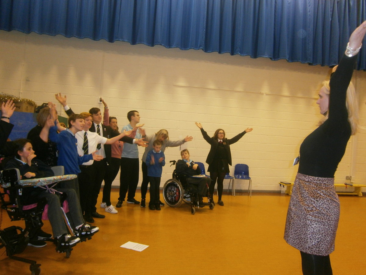 Image of LSA Performing Arts student visit Peartree School
