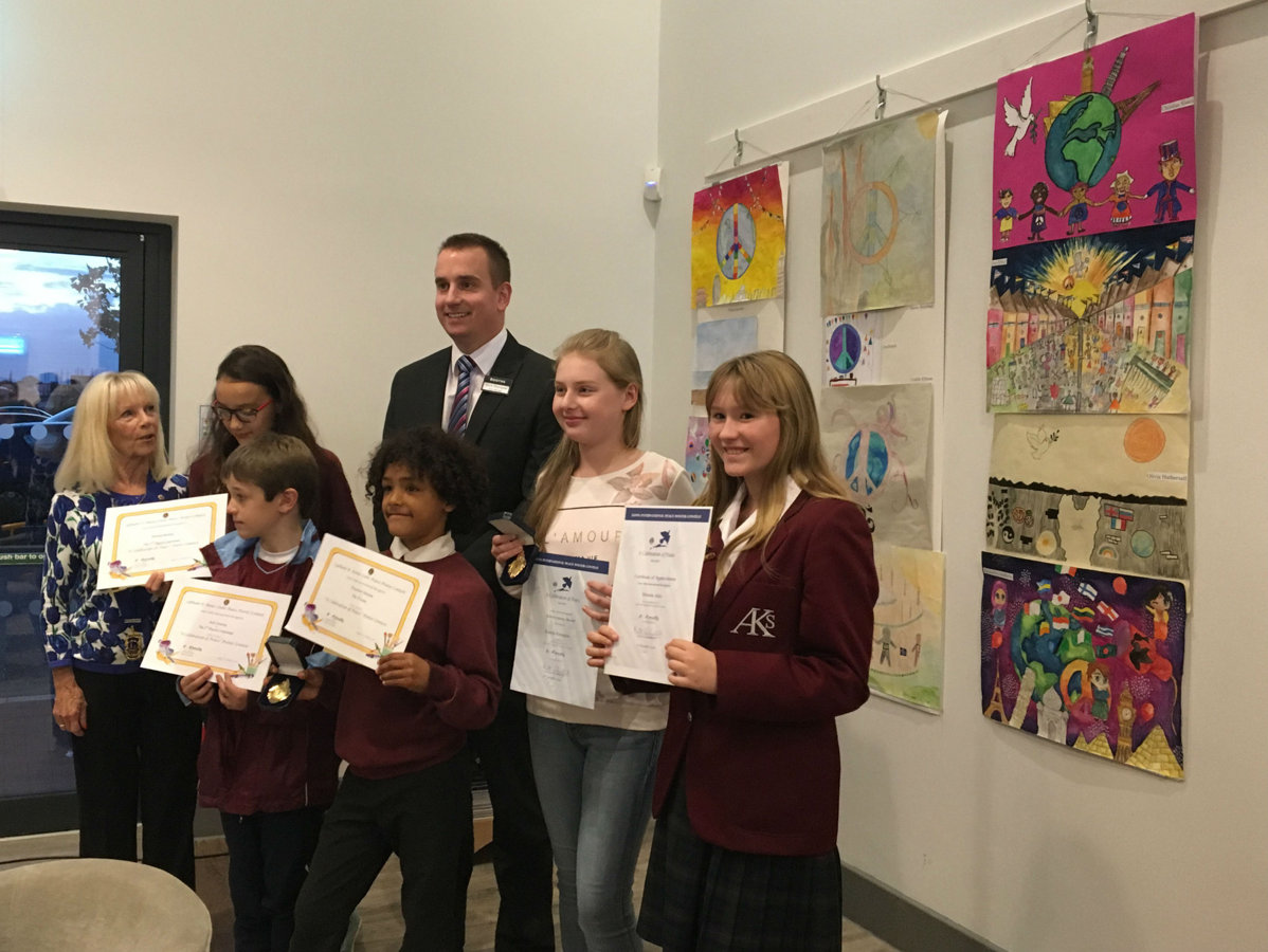 Image of Winners of the Lions International Peace Poster Contest!