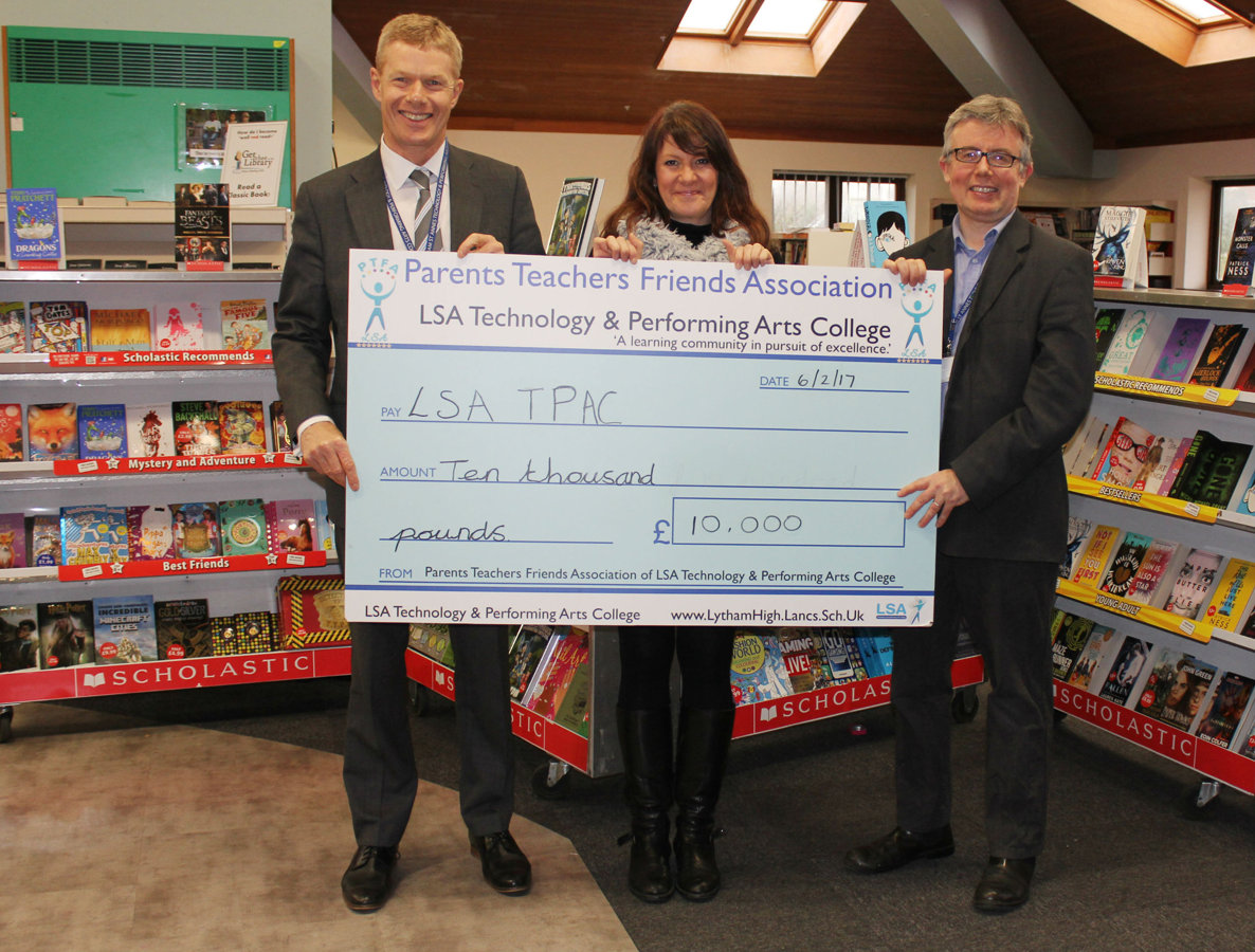 Image of Generous Donation to Launch the Library Forward. 